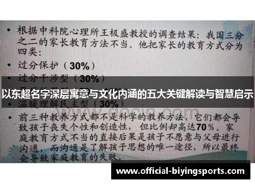 以东超名字深层寓意与文化内涵的五大关键解读与智慧启示