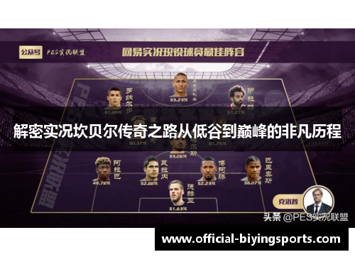 解密实况坎贝尔传奇之路从低谷到巅峰的非凡历程 解密实况坎贝尔传奇之路从低谷到巅峰的非凡历程