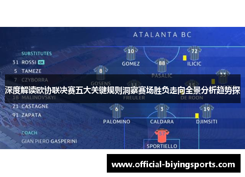 深度解读欧协联决赛五大关键规则洞察赛场胜负走向全景分析趋势探 深度解读欧协联决赛五大关键规则洞察赛场胜负走向全景分析趋势探